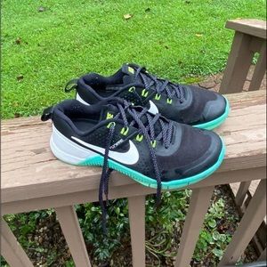 Nike Metcon Black Hyper Jade Sneaker, size 7 & 7.5